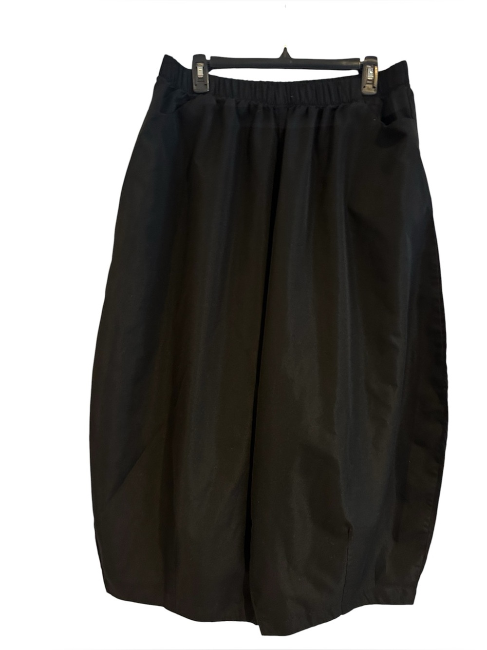 Black Balloon Pants with Elastic Waist Band Size 1X